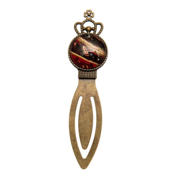 Vintage Brass Crown Bookmark - Picture 2 of 3